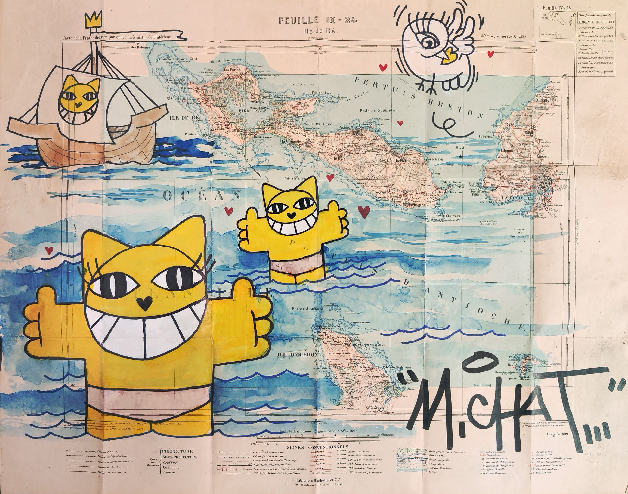 Carte de l'�le de R�, 2023