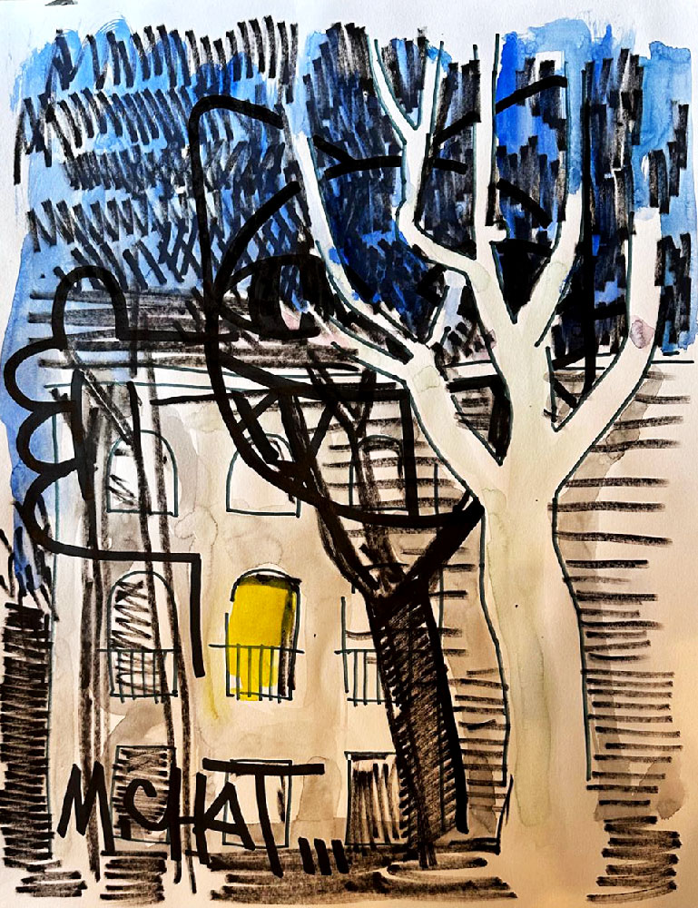 Dessin pr�paratoire de C�ret (1), 2023